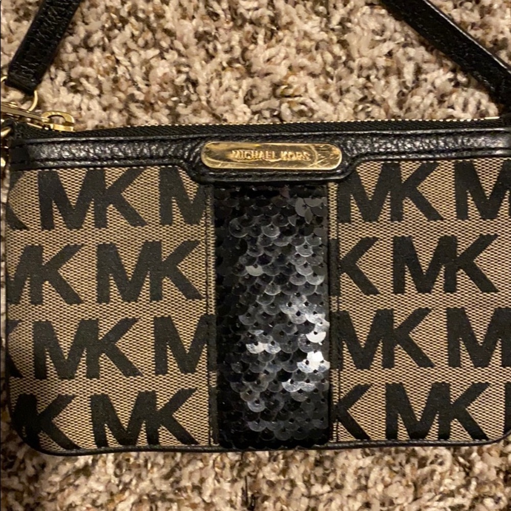 Rare bedazzled Micheal Kors wristlet